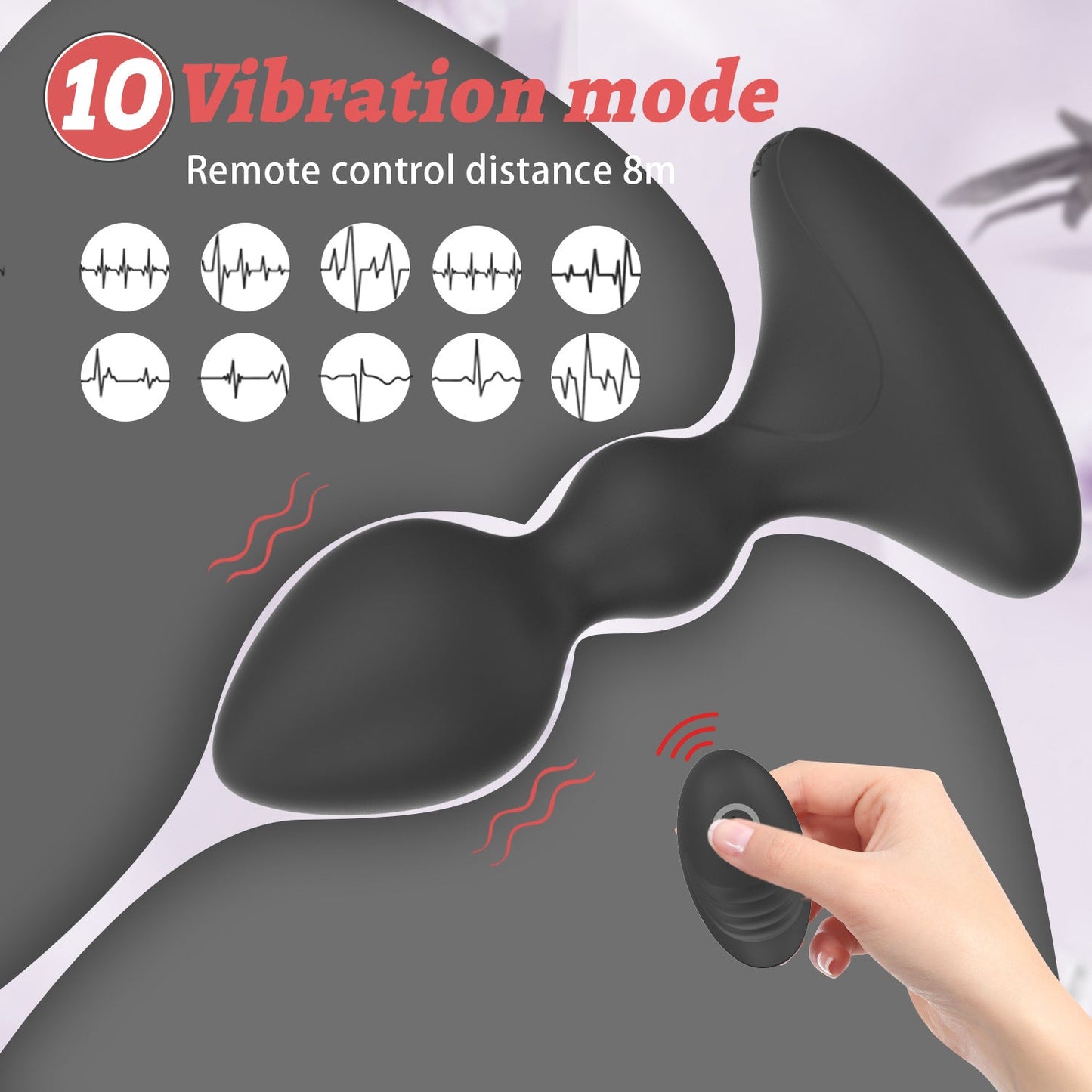 Wearable Silicone Anal Plug | APP & Remote Control | Unisex G-spot