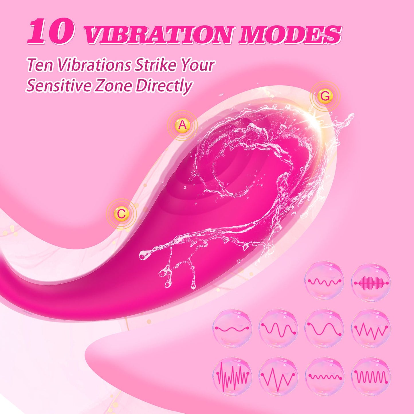 Tadpole Wearable Vibrator | APP & Remote Control | Hands-Free