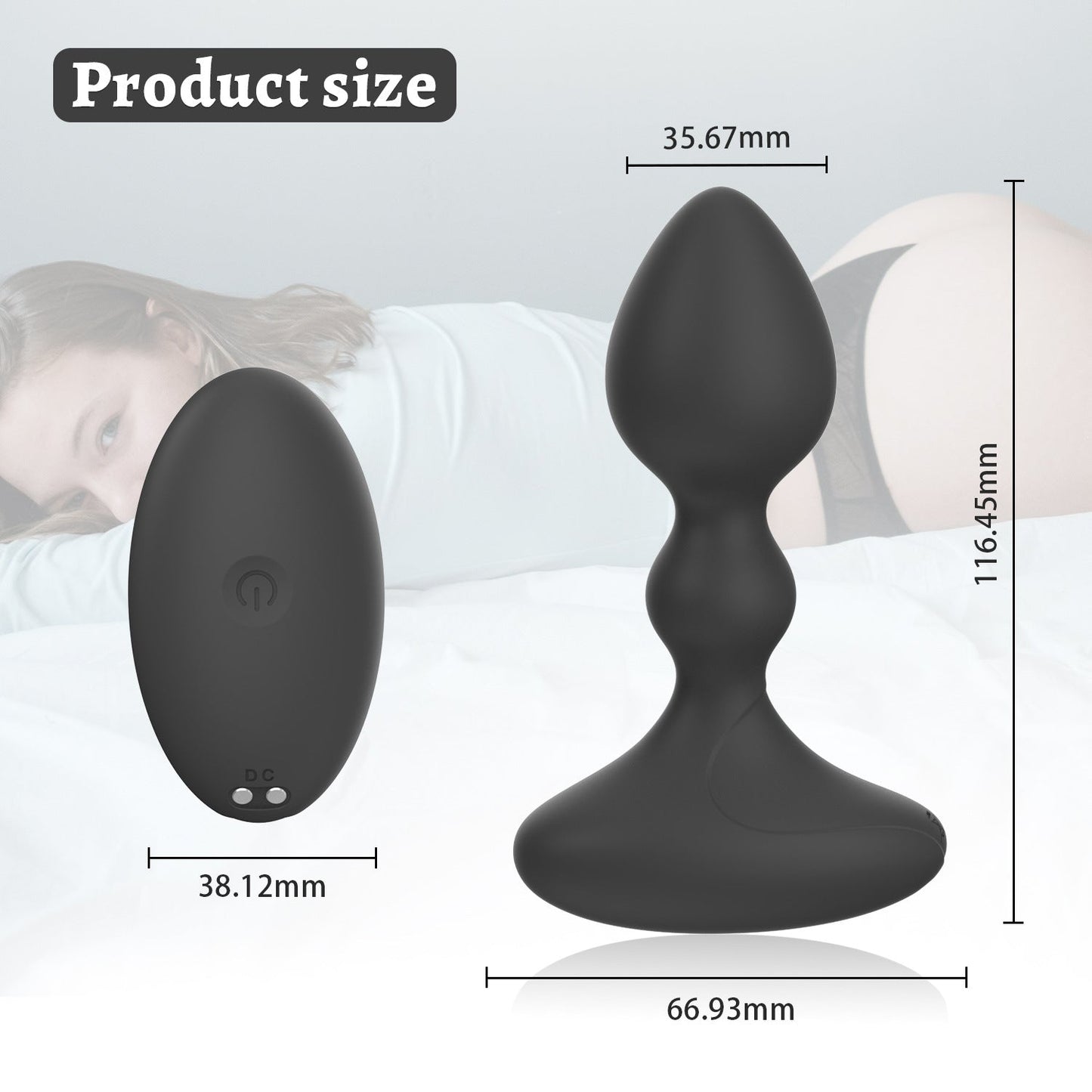 Wearable Silicone Anal Plug | APP & Remote Control | Unisex G-spot